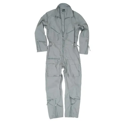 BW Fliegerkombi grau - Kombi für Paintball und Security - Wanderhosen in Größe 46, ideal für Camping, Outdoor und Military-Aktivitäten - robust und vielseitig einsetzbar.