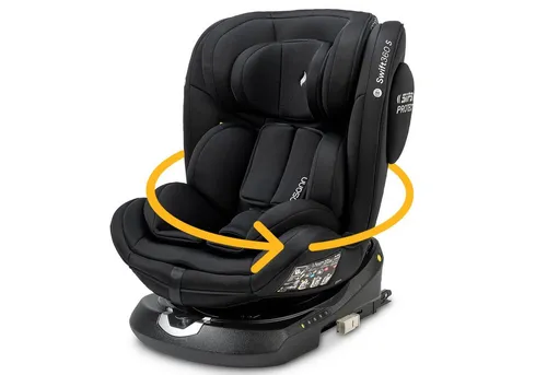 Osann Kinderautositz Swift360S ECE R 129 i-Size - drehbar, optimaler Aufprallschutz und waschbarer Bezug für höchsten Komfort