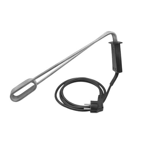 DOJA Barcelona | Tauchsieder | 1500W | Elektrische Wasserkocher-Heizung | 40x10cm | Tauchsieder-Heizung für Eimer | Wasser Widerstandsheizung | Tragbarer Flüssigkeitskessel | Reisewasserkocher