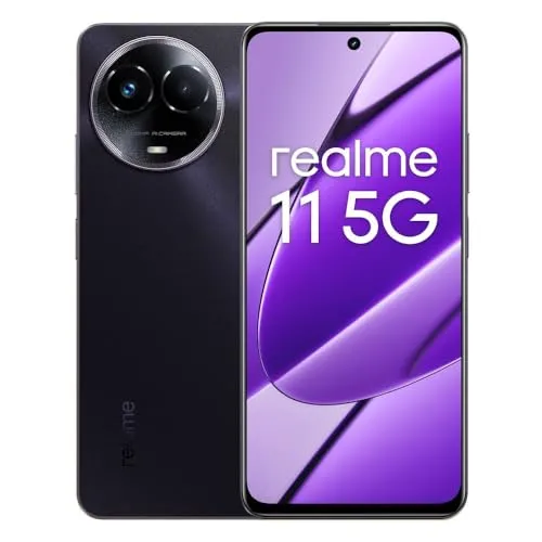realme 11 5G - 256GB, 8GB RAM Dual-SIM in Schwarz, leistungsstark und ideal für Multitasking und Gaming