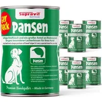 Supravit Premium Hundefutter Nass | 100% Fleischanteil in 6 x 820g Dosen | Getreidefreies Hundefutter - Hochwertiges Nassfutter für Hunde mit 100% Fleischanteil. Getreidefrei und leicht verdaulich, ideal für ernährungssensible Hunde. Für eine natürliche und schmackhafte Ernährung.