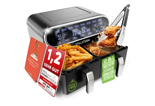 Stillstern Dual Zone Heißluftfritteuse 8L