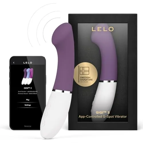 LELO GIGI 3 App-gesteuerter G Punkt Vibrator für Frauen mit 8 Lusteinstellungen, G-punkt-Vibratoren (Plum)
