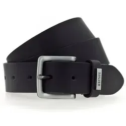 MUSTANG Herren Gürtel Ledergürtel - Herren-Gürtel aus 100% Glattleder, 35 mm breit, kürzbar und mit eleganter Dornschließe aus Silber – ideal für jeden Anlass.