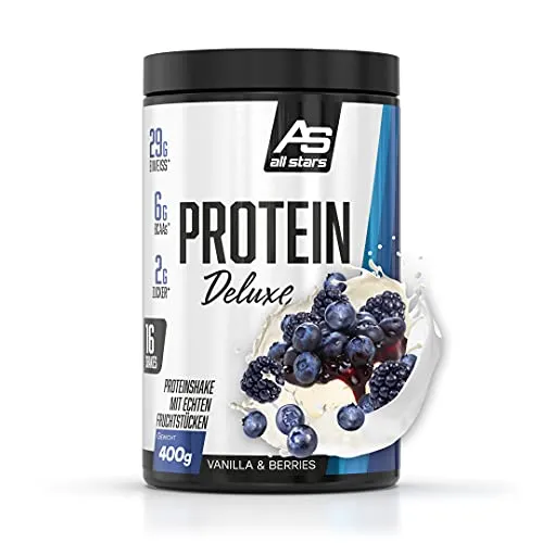 ALL STARS Protein Deluxe Whey Proteinpulver 400g Vanilla and Berries