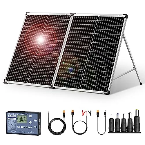 DOKIO Solarkoffer 100W 18V mit Solar-Laderegler von DOKIO