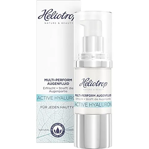 Heliotrop Active Hyaluron Multi-Perform Augenfluid 20 ml - Augenpflege mit Multi-Effect Hyaluron, das Trockenheitsfältchen mildert und die Augenpartie strafft. Die vitalisierende Formel spendet intensiv Feuchtigkeit und pflegt die zarte Haut.