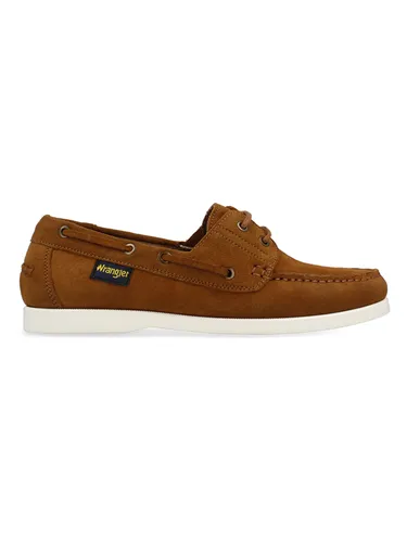Wrangler Leder-Slipper in Hellbraun, Größe 44