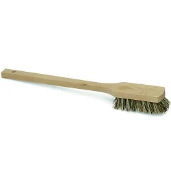 NÖLLE PROFI BRUSH Bürsten- und Pinseltechnik e.K. Langstielbürste Holz, Reinigungsbürste mit Holzkörper und Kranzbart, Länge 42 cm, Union, hart 00345000