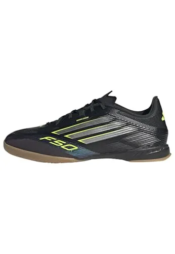 adidas Unisex F50 League Indoor Football Boots, 45 1/3 EU - Hochwertige Fußballschuhe mit Fiberskin-Obermaterial und abriebfester Gummiaußensohle, ideal für Hallenböden und optimale Ballkontrolle.