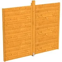 Seitenwand SKAN HOLZ Toulouse 270 x 209 cm Eiche hell - Gartenhäuser, hochwertige Seitenwand aus hellem Eichenholz für optimale Stabilität und ansprechendes Design.