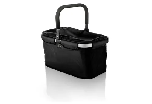 Genius Einkaufskorb Falko Picknickkorb Tragekorb 48 x 28 x 27 cm, für Outdoor Reise Ausflug Shopping mit Deckel