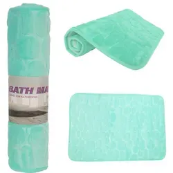 Rutschfeste Mikrofaser-badematte In Mintgrün