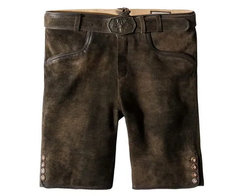 Stockerpoint Trachtenlederhose Fred in Braun, Größe 50 - Herren-Trachten aus 100% Echtleder, Pflegeleicht mit Leder-Spezialreinigung, ideal für traditionelle Anlässe und Festlichkeiten.