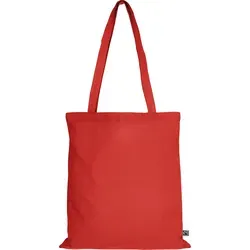 TEXXILLA Tasche aus Fairtrade-zertifizierter Baumwolle mit zwei langen Henkeln, rot