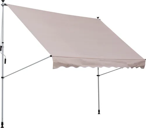 Outsunny Balkonmarkise, Faltar in beige von Outsunny