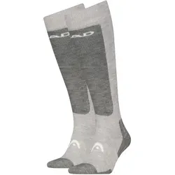 Head Socken mit eingestricktem Markenlogo grau 43-46