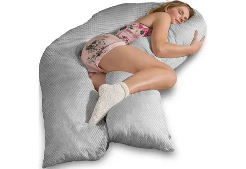 Traumreiter Seitenschläferkissen Traumreiter U Visco Kissen mit Bezug Velour Deluxe