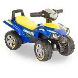 GOOD YEAR Rutscherauto in Blau – Kinder-Quad für kleine Entdecker - Kinderfahrzeug, ideal für Abenteuer ab 18 Monaten. Fördert Motorik und soziale Fähigkeiten, mit Licht und Sound für zusätzlichen Spielspaß.