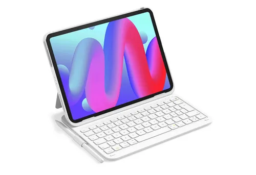 Inateck Ultraleichte Tastatur Hülle für iPad Air Pro - Tastatur-Hülle für 10,9 bis 13 Zoll iPads, nutzt Bluetooth 5.3 für eine stabile Verbindung und bietet einen praktischen Stifthalter für kreatives Arbeiten.