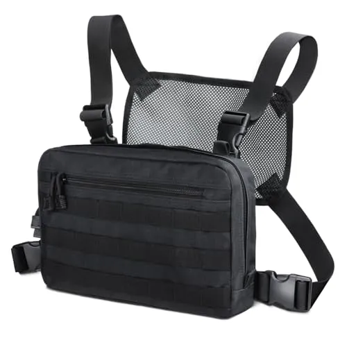 WYNEX Tactical Chest Rig Bag, Aufklärungskit-Taschen Combat EDC Front Pouch für Wargame