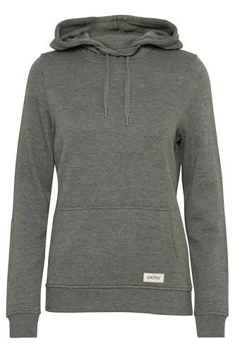 OXMO Hoodie OXOwena Kapuzenpullover mit Flecht-Details grau L - Sweatshirts mit einzigartigen Flecht-Details, ideal für einen sportlichen Look und optimalen Tragekomfort.