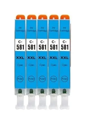 Tintenpatronen kompatibel mit Canon CLI-581 XXL Cyan für TR7500 TR7520 TR7550 TR7650 TR8500 TR8520 TR8550 TS6100 TS6150 TS6151 TS6200 TS6220 TS6240 TS6241 TS6250 TS6251 TS6300 TS6350 TS6351... 5