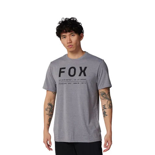 Fox Funktionsshirt Fahrrad Mountainbike Mtb Non Stop T-Shirt Grau Gr. M - Herren Funktionsshirt in Grau, Größe M. Ideal für aktive Tage, bietet hohen Tragekomfort und Bewegungsfreiheit beim Radfahren.