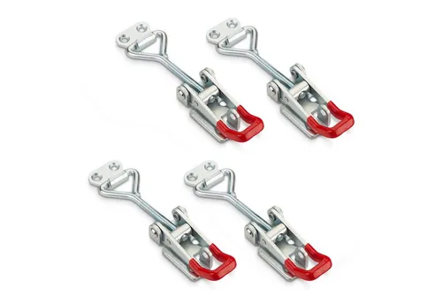 SO-TECH® Kastenriegelschloss Spannverschluss, verstellbarer Schnellspanner, M6-Gewinde - Haltekraft 220 kg, (4-tlg), M6 (Haltekraft 220 kg, abschließbar) Stahl verzinkt
