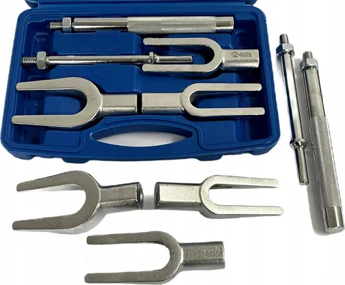 Stempel für Kugelgelenkbolzen und -stangen - Professionelles Set mit 3 Splinttreibern für Kugelgelenke und Spurstangen, hochwertiger Stahl, geriffelter Griff, ideal für manuelle und pneumatische Anwendungen.