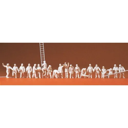 Preiser-16351 Feuerwehrmänner in moderner E NEU OVP FeuerwehrmÃ¤nner in moderne