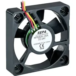 Sepa - Mfb40h24a-001 Axiallüfter 24 V/dc 11.28 M3/h (l X B X H) 40 X 40 X 10 Mm