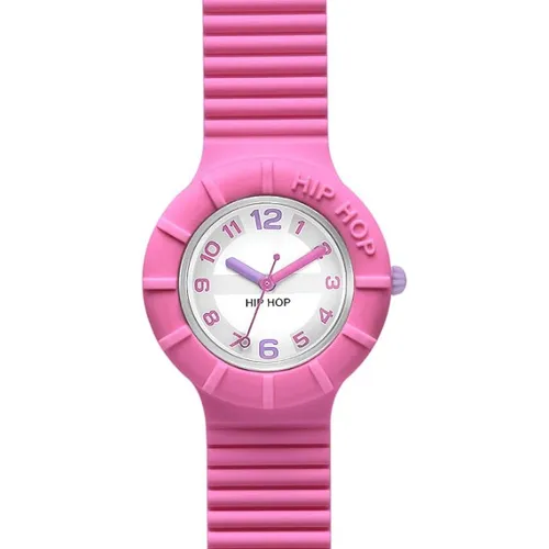 Hip Hop Damen Armbanduhr Quarz Weiß/Phlox rosa 32mm (HWU0462) | eUVP 39,90 €