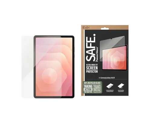 SAFE by PanzerGlass Displayschutzglas Ultra-Wide Fit Screen Protector für Samsung Galaxy Tab S11, Displayschutzfolie, Schutzfolie, Bildschirmschutz, kratz- & stoßfest