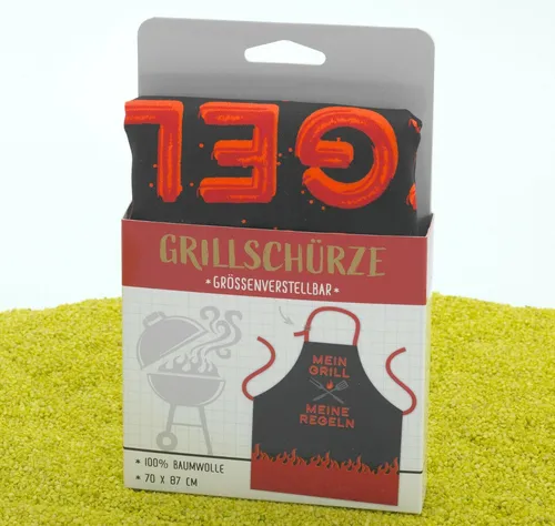 sheepworld Küchenschürze Regeln 87 x 70 cm 100% Baumwolle