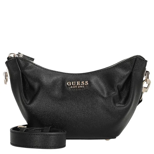 GUESS Damen Amorette Top Zip Shoulder Bag - Schwarz - Umhängetasche mit 1 Reißverschlussfach und 3 Kartenfächern, stilvolle goldfarbene Beschläge für einen eleganten Look.