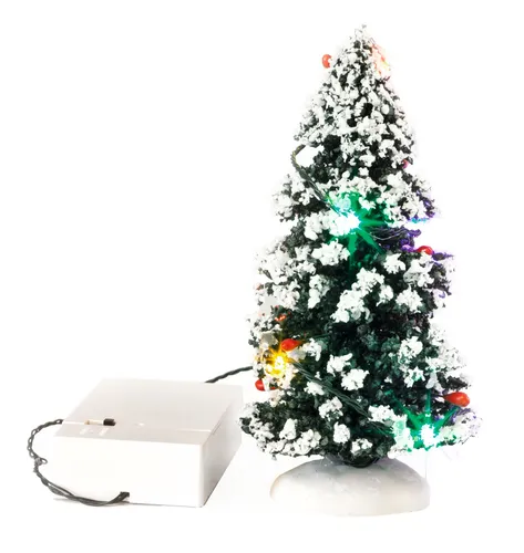VBS LED Tannenbaum-Deko Miniatur Winter-Landschaft Weihnachten Wechsellicht
