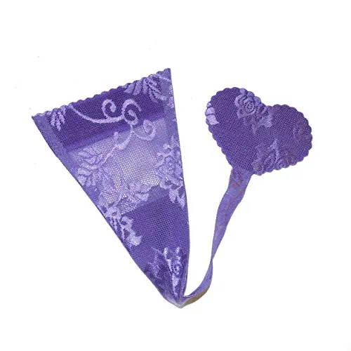 SpecialUnderwear Unsichtbarer Klebe String Herzform in lila von SpecialUnderwear