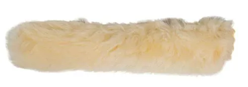 Echt-Lammfell-Nasen-Genickschutz, Farbe:natur