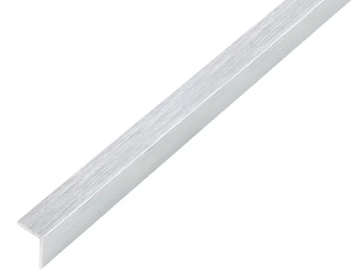 Alberts 4x Winkelprofil Alu selbstklebend - Metall- & Legierung-Platten, helles Edelstahldesign, selbstklebend für einfache Montage, ideal für kreative Projekte und Reparaturen.