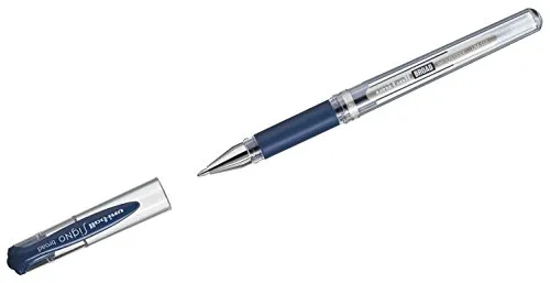Uni-Ball Broad UM-153 1,0 mm Dunkelblau - 12 Stück - Gelschreiber mit Edelstahlspitze und 1,0 mm Kugel, bietet eine lange Haltbarkeit von 5 Jahren, ideal für präzises Schreiben und Zeichnen.