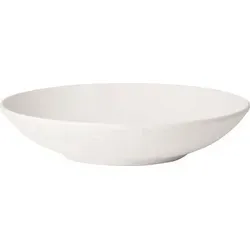 Villeroy & Boch Manufacture Rock Blanc Schale flach 6er Set - Teller aus Premium Porzellan, matt-strukturiert in Schiefer-Optik - ideal für stilvolle Mahlzeiten und spülmaschinenfest.