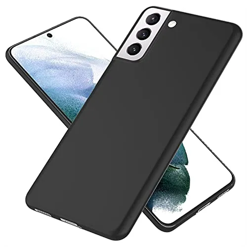 NALIA Ultra Slim Hardcase für Samsung Galaxy S21 - Matt & 0.3mm Dünn - Phantom (Hauchdünnes Cover & Kamera-Vollschutz) - Marke aus Berlin, Farbe:Schwarz Opak