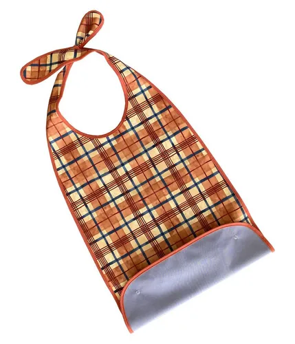 PFLEGE POINT Speiseschürze PFLEGE POINT® Ess-Schürze PU bedruckt mit Krümelfang