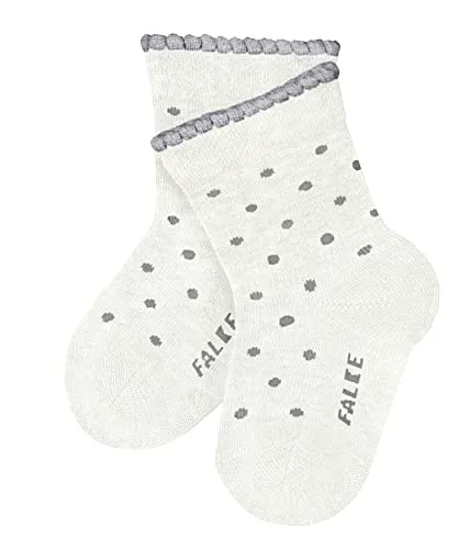 FALKE Unisex Baby Socken Little Dot B So Baumwolle gemustert 1 Paar, Weiß Off-White 2040, 80-92