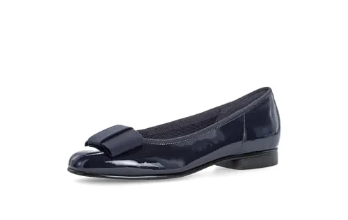 Gabor Damen Basic Geschlossene Ballerinas , Blau (Ocean 96) , 43 EU