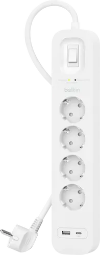 Belkin 4-Fach Steckdosenleiste mit Überspannungsschutz