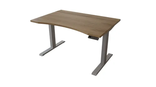 MeinMassivholz Elektrisch Höhenverstellbarer Schreibtisch aus Massivholz - Eleganter, elektrisch höhenverstellbarer Schreibtisch aus massiver Wildeiche oder Kernbuche. Ideal für ergonomisches Arbeiten dank individuell einstellbarer Höhe und praktischer USB-C-Ladefunktion.