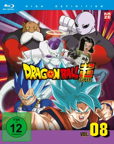 Dragonball Super - TV-Serie - Vol. 8 - [Blu-ray] - Anime-Serie mit spannenden Kämpfen und Abenteuer, freigegeben ab 12 Jahren, ideal für Fans von Action und Fantasy.