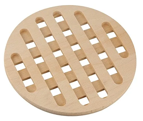 Fackelmann Untersetzer Buche FAIR, Topf- und Pfannenuntersetzer aus FSC-zertifiziertem Holz (Farbe: Braun), Menge: 1 Stück